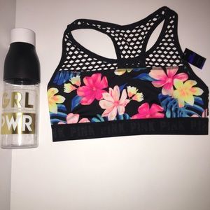 Large pink Victoria’s Secret sports bra